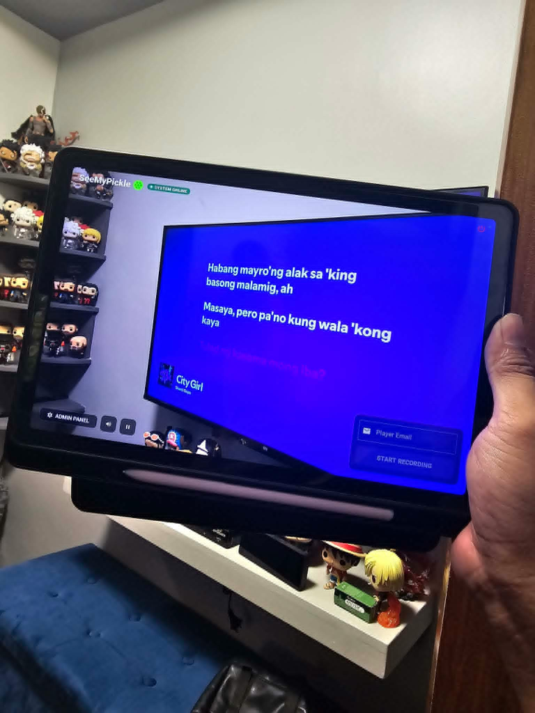SeenMyPickle app on tablet